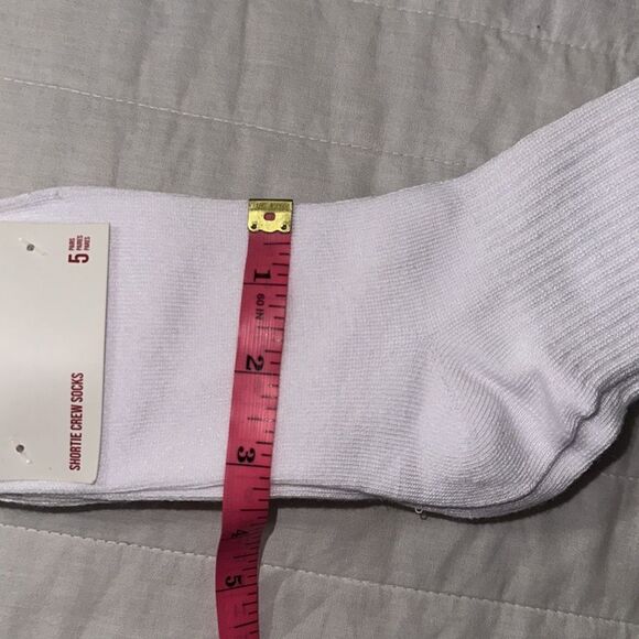 Lucky Brand Ladies 5 pk White Cream Tan Shortie Crew Socks - Picture 13 of 13